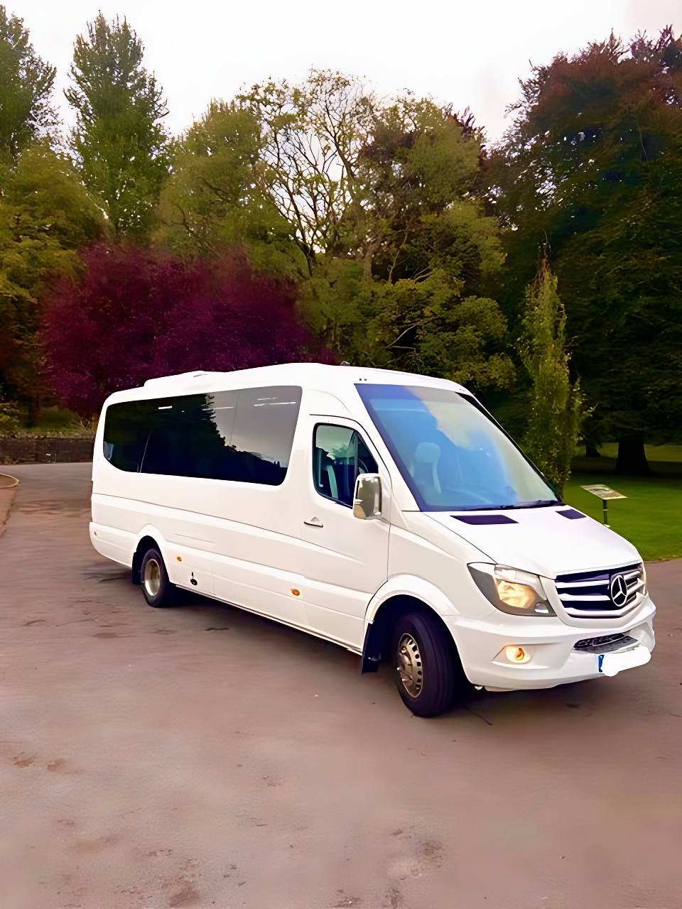 Executive coach on motorway